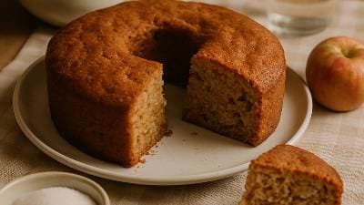 Bolo de Maçã e Canela