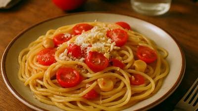 Macarrão ao Alho e Tomate