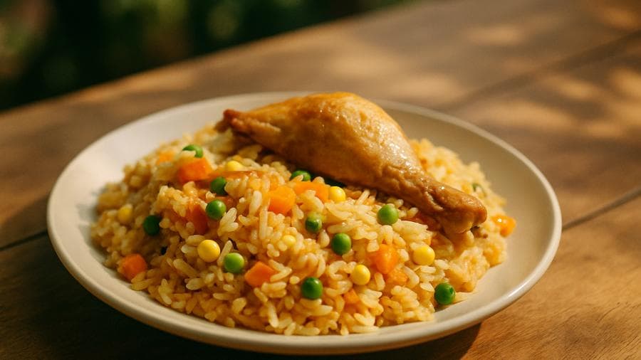 Arroz de Frango com Milho e Ervilha da Dona Silvana
