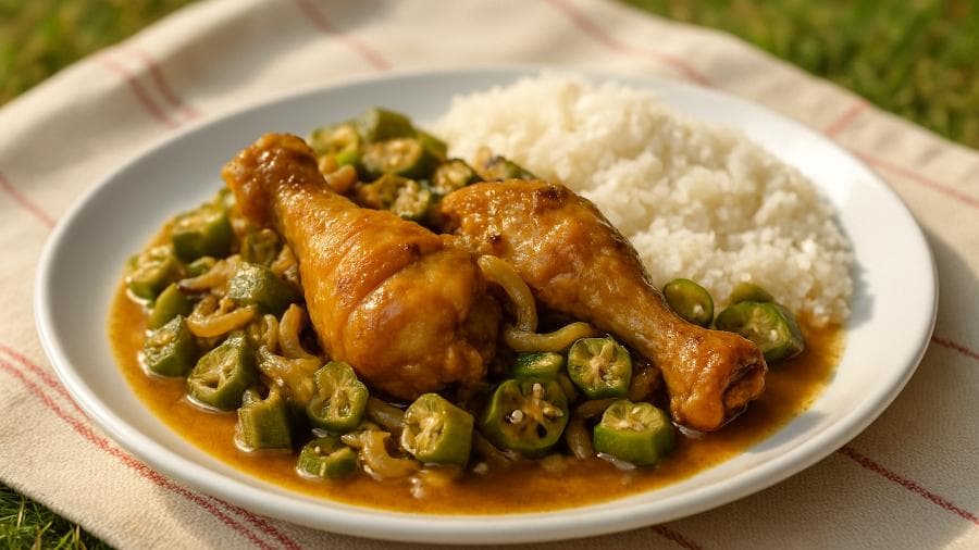 Frango com Quiabo da Tia Maria