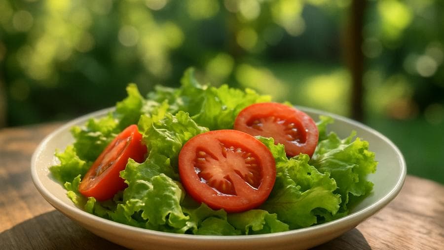 Salada de Alface com Tomate da Maria