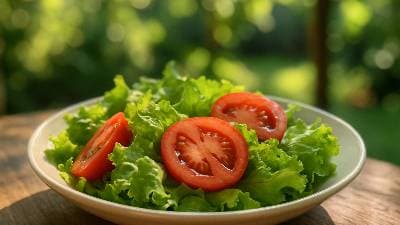 Salada de Alface com Tomate da Maria