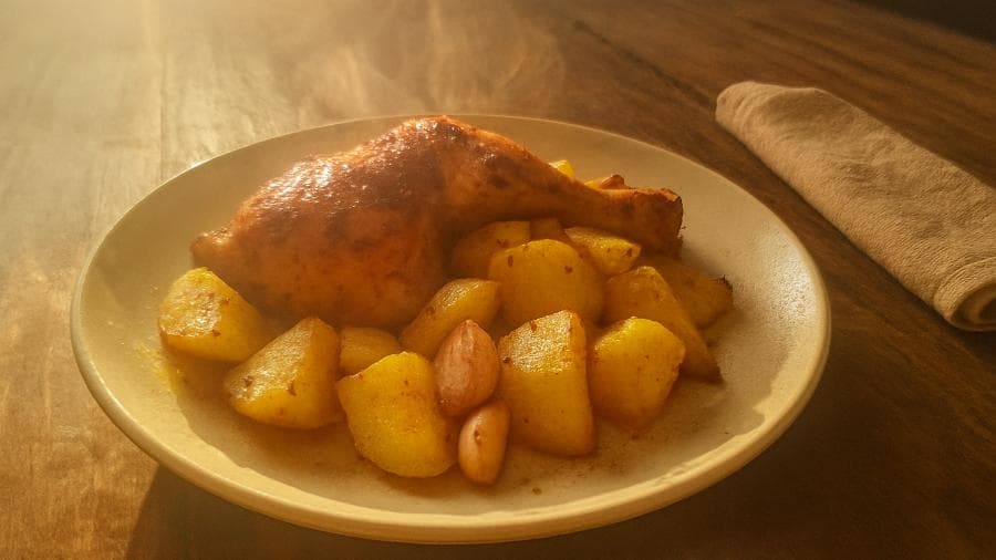 Frango Assado com Batatas do Joãozinho