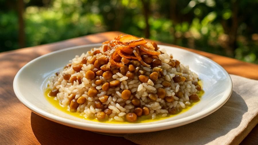Arroz com Lentilhas da Dona Mara
