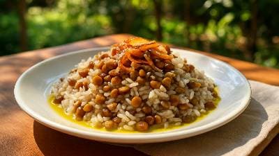 Arroz com Lentilhas da Dona Mara