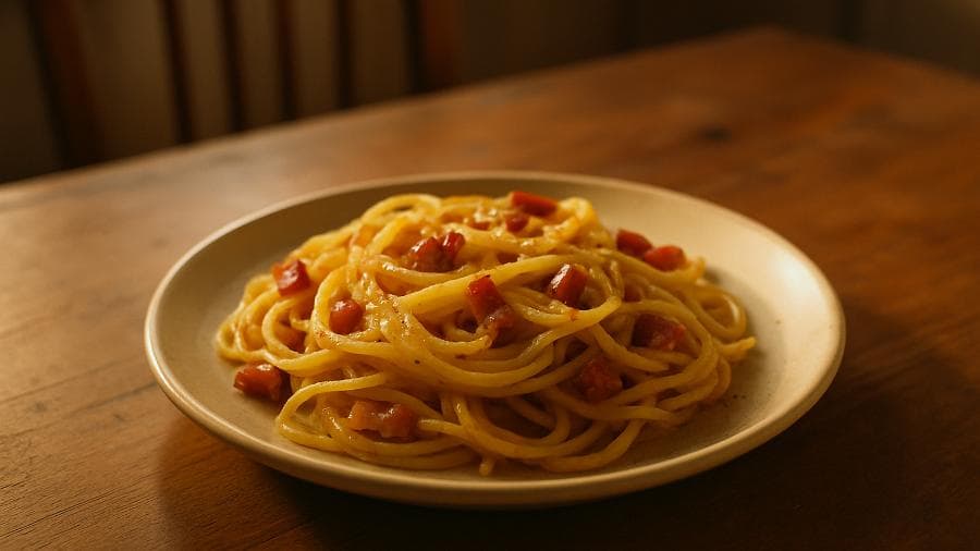 Espaguete à Carbonara do João