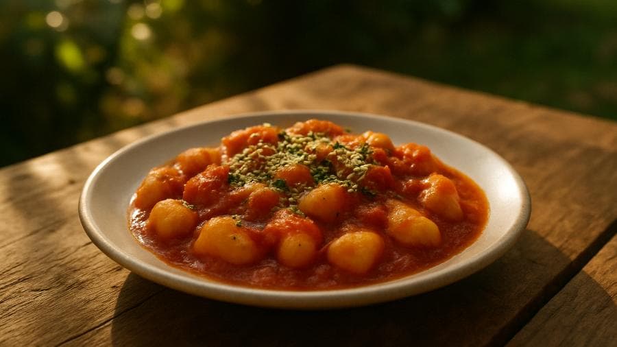 Nhoque da Vina com Molho de Tomate Caseiro
