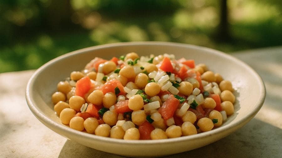 Salada de Grão-de-Bico do João