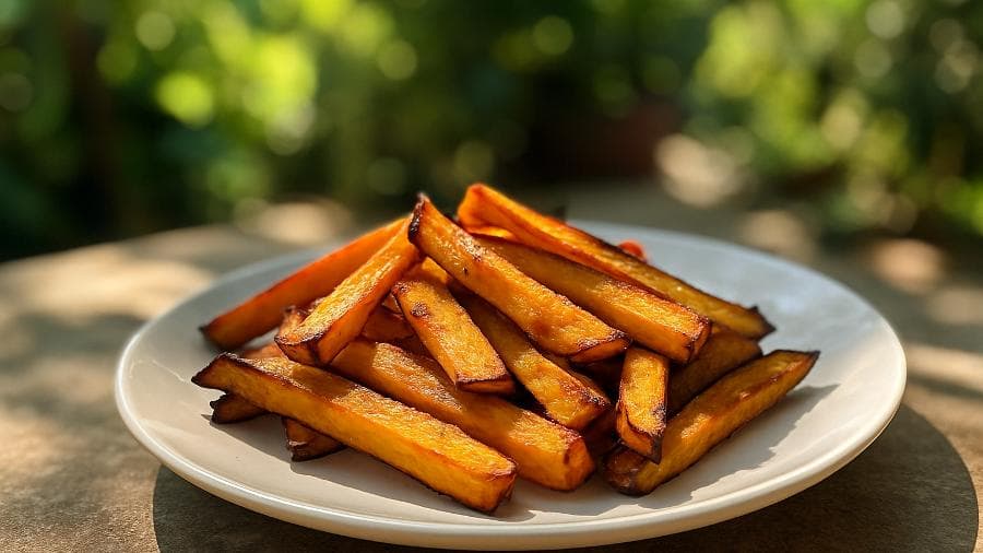 Batata-doce assada em palitos à moda de Belo Horizonte