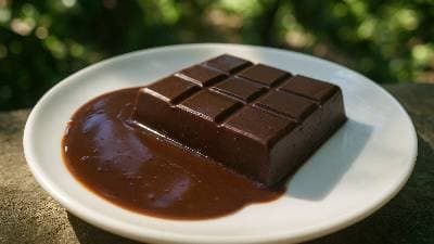 Chocolate meio amargo caseiro