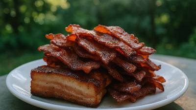 Bacon caseiro artesanal