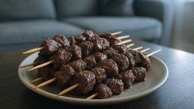 Palito de churrasco caseiro