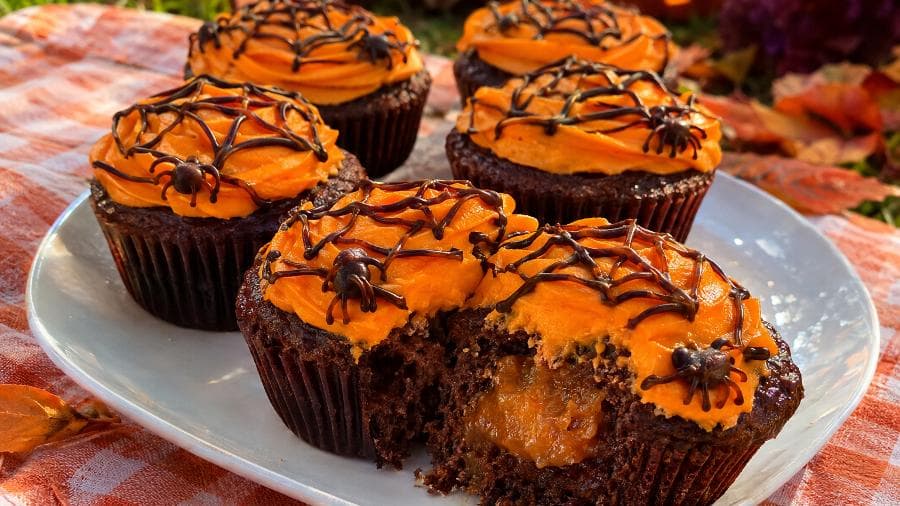 Cupcakes de Chocolate Aranhinhas com Rapadura à Moda Pernambucana