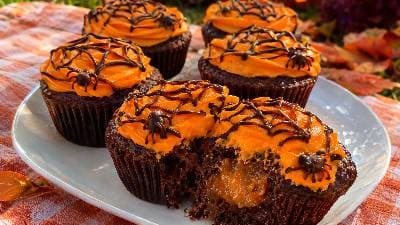 Cupcakes de Chocolate Aranhinhas com Rapadura à Moda Pernambucana