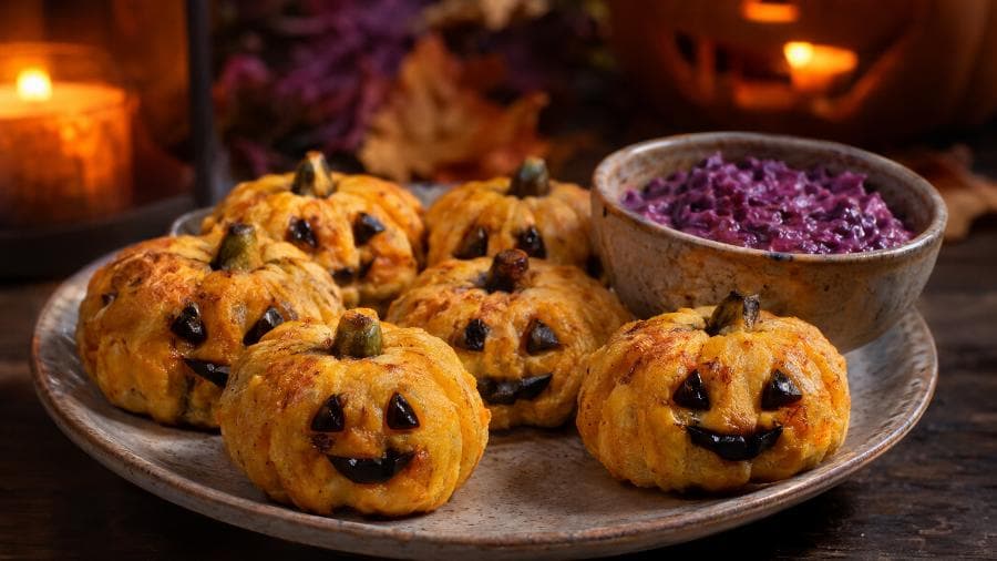 Bolinho de Abóbora de Halloween