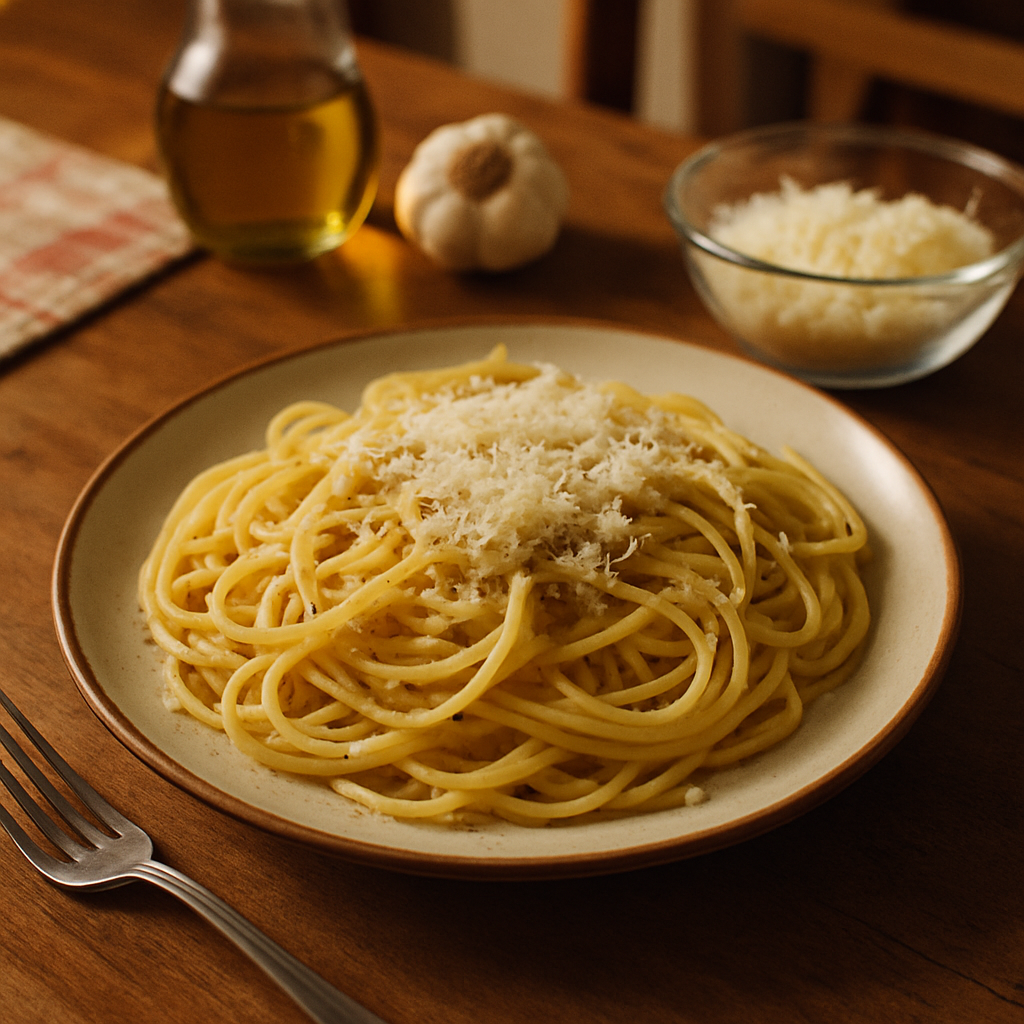 Massas ao Alho e Queijo