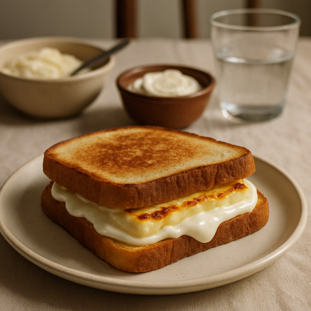Sanduíche de Queijo com Requeijão e Queijo Coalho