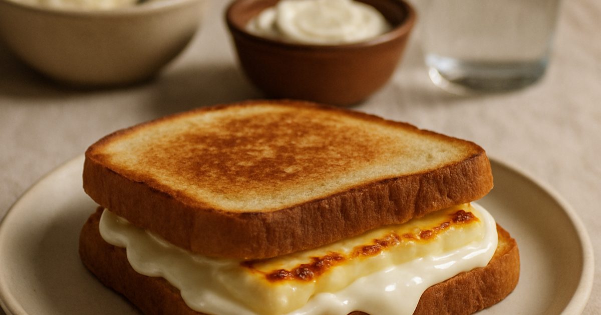 Sanduíche de Queijo com Requeijão e Queijo Coalho