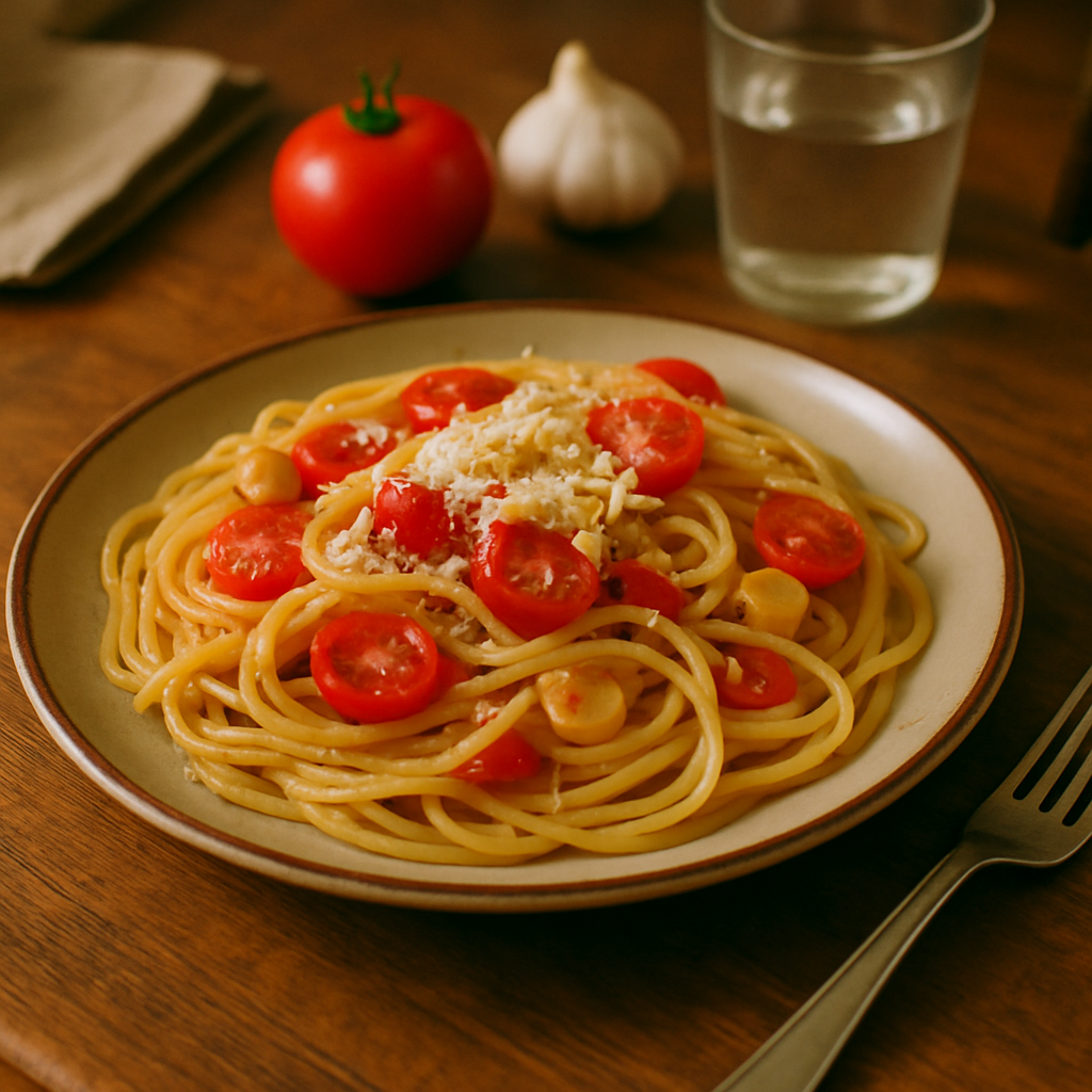 Macarrão ao Alho e Tomate